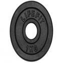 LifeFit Диск 1,0 кг, металл, для штанги 30 мм LifeFit Диск 1,0 кг, металл, для штанги 30 мм