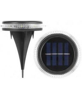 Saska Garden "Saska" Garden Step Light, solar-powered disc light designed for ground or wall mounting, 2 pcs.