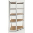 Pro Lentyna metal corner shelf, 5 tiers, 180×90×90×40, 175 kg, galvanized Pro Lentyna metal corner shelf, 5 tiers, 180×90×90×40, 175 kg, galvanized