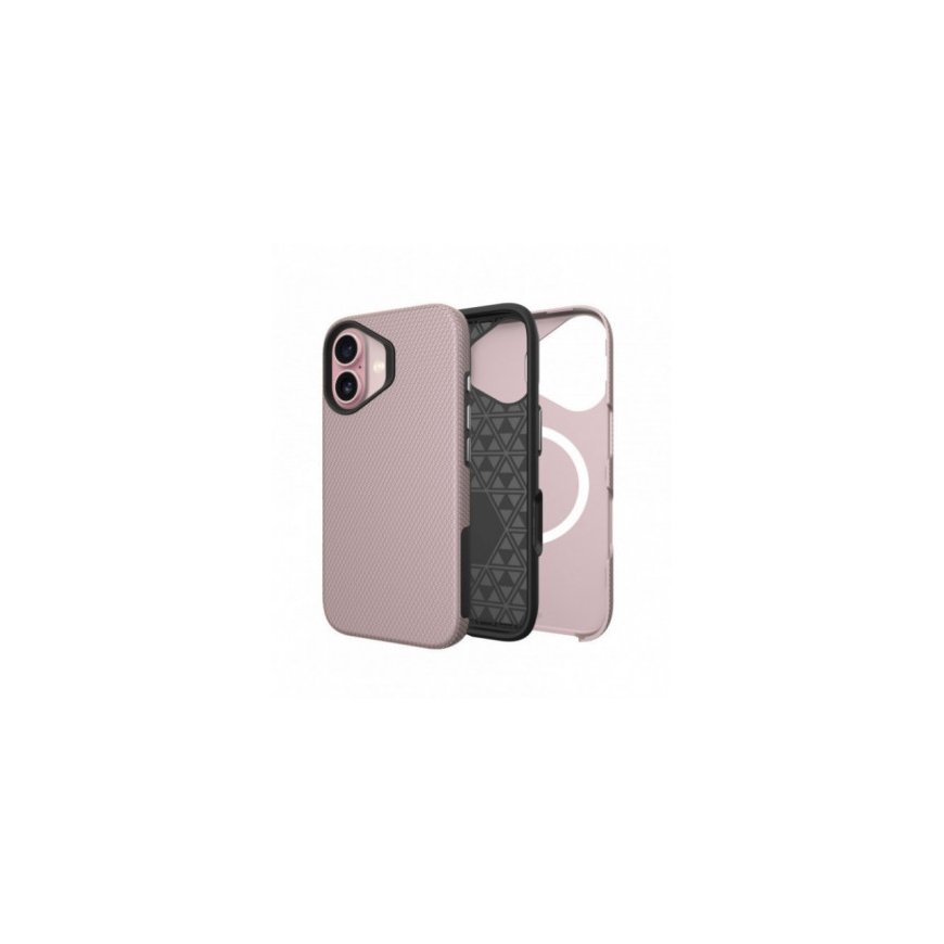 Perfectionists Triangle Mag Case Apple iPhone 13 Pro rožinė auksinė