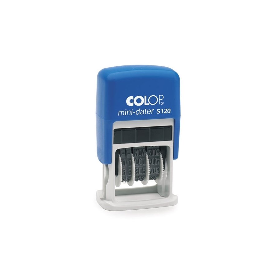 COLOP Date Stamp AS120 Iso with Blue Cushion