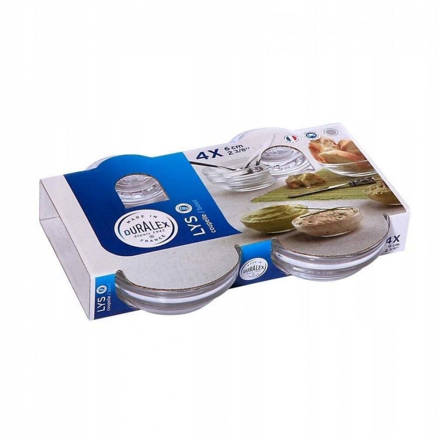 Duralex GIGOGNE permatomas dubuo padažams ir padažams 35 ml - 4 rinkinys – 2