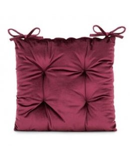 Chair cushion ALEKSA color red glamour style inner velvet ameliahome