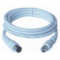 PremiumCord TV M/F, 75 Ohm, 10m bendraašis kabelis IEC Balta
