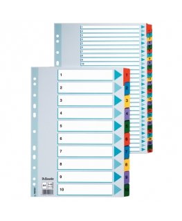 Esselte Mylar Index, A4, 1-20 Numuru ciļņu rādītājs