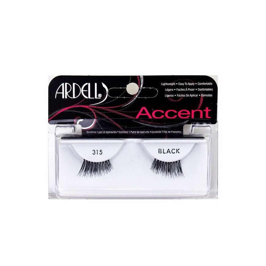 Ardell Accent Lashes 315 Black Adhesive Eyelashes