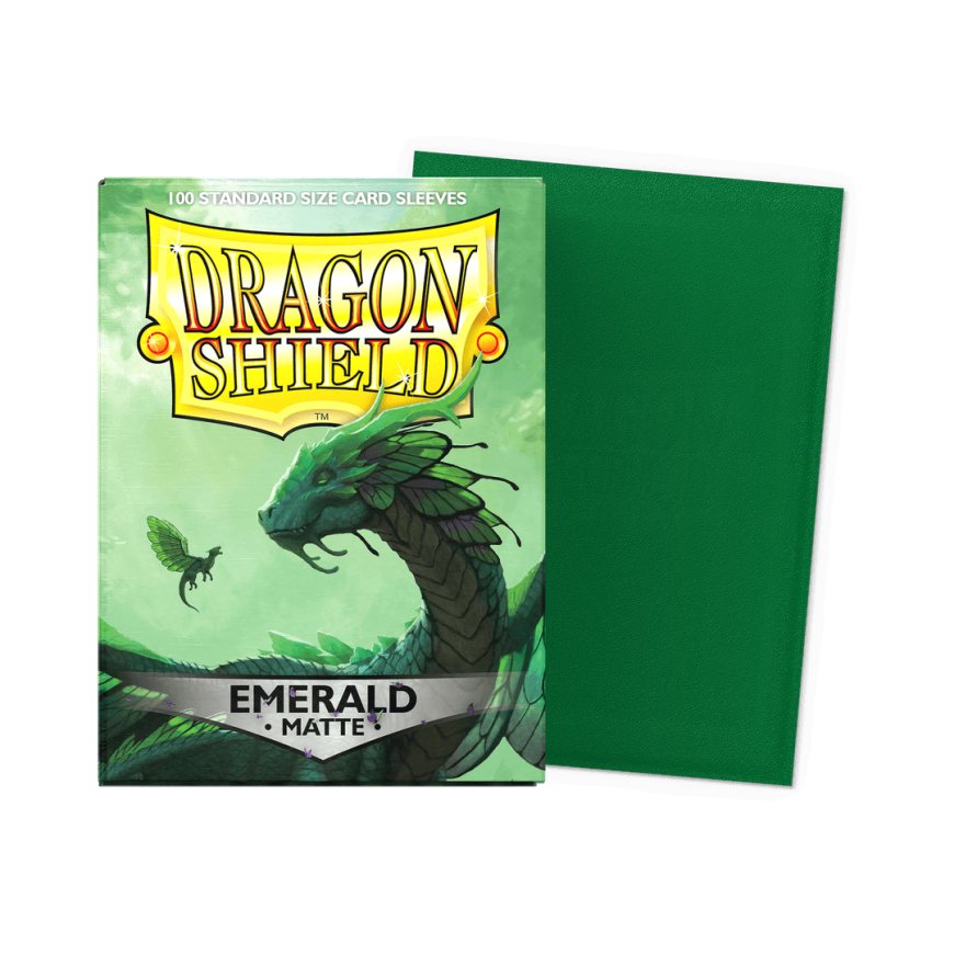 Dragon Shield: Standard Sleeves: Emerald [Matte] (100 Sleveä)