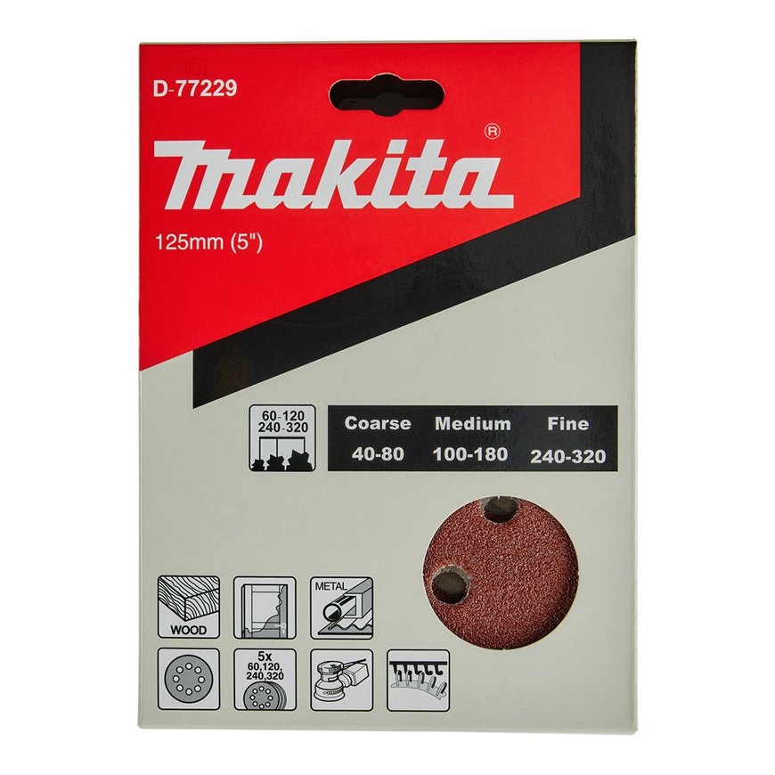 Makita Slīpēšanas papīrs 125 mm (20
