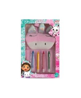 Gabby's Dollhouse KIDS vannakreidid - 4 tk - Gabi Cat House + Pesumasin