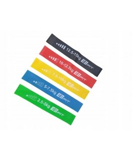 Pasipriešinimo juostų rinkinys EB Fit Fitness Crosfit Mini Band 5in1