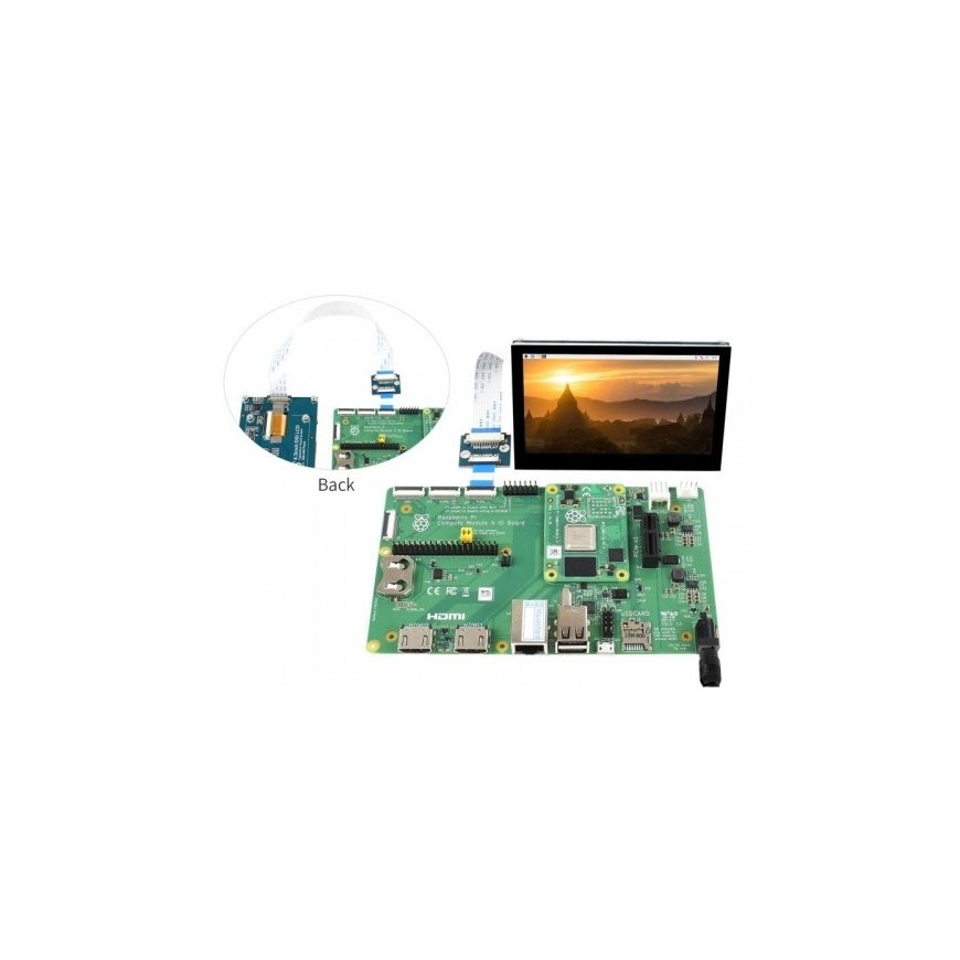 CM-DSI ekranų adapteris, skirtas Raspberry Pi, Waveshare 19134 – 2