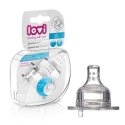 LOVI wide neck silicone nipple fast flow, 2 pcs., 18/752