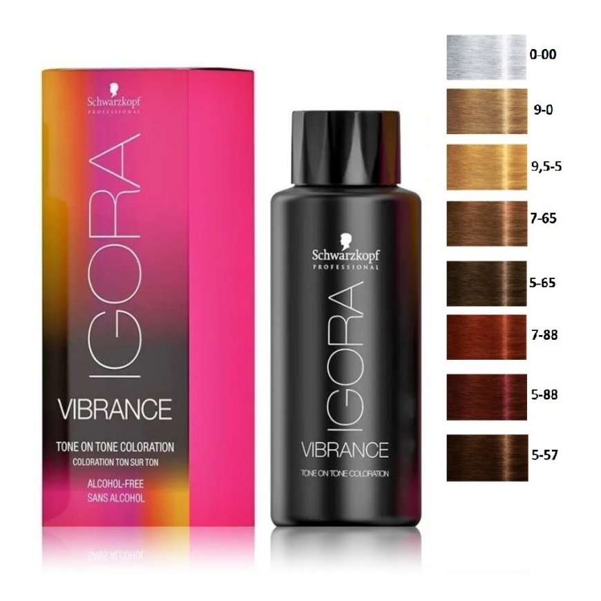 Schwarzkopf Igora Vibrance Tone On Tone plaukų dažai 60ml - 9,5-5
