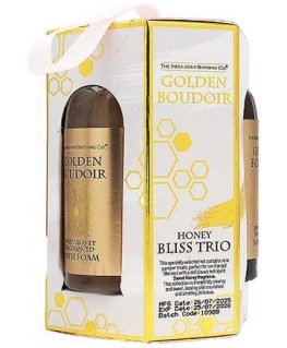 The Indulgent Bathing Co. Golden Boudoir SET (SG 60ml + Foam 60ml + BL 60ml)