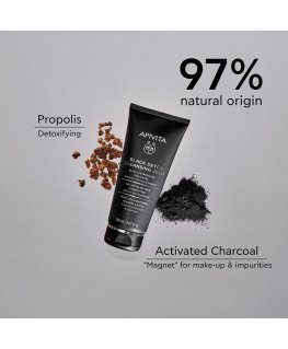 Apivita Must DETOX Puhastusgeel aktiivsöe ja propolisega 50 ml