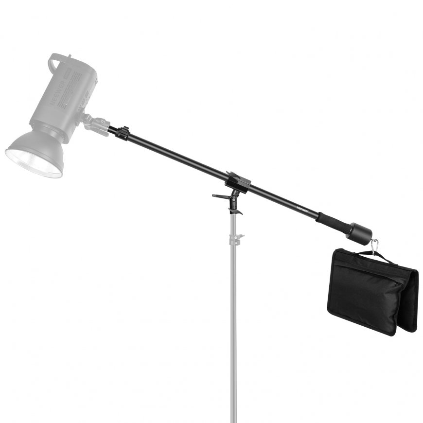 Neewer 90-160cm Trikojis su Boom Ranka ir Smėlio Krepšiu – 2