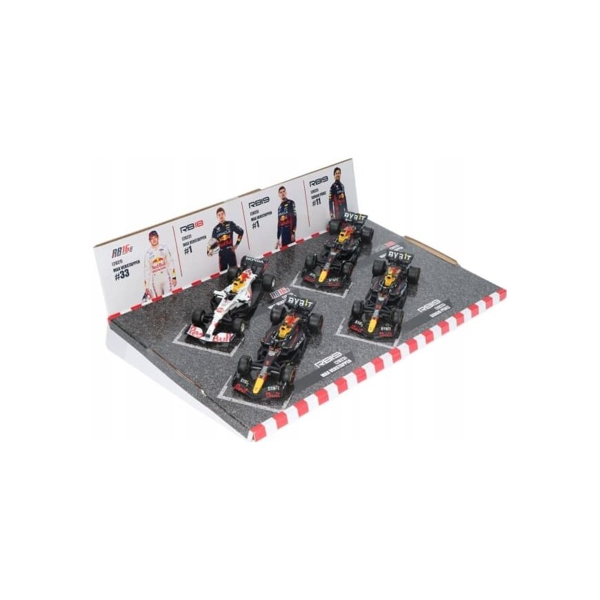 Bburago Raudona Bull Racing 4-pakuotė 1:43 BBURAGO