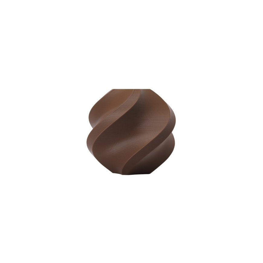 Bambu Lab PLA Basic gija 1.75 mm 1kg – pridedama daugkartinio naudojimo ritė – kakavos rudo atspalvio