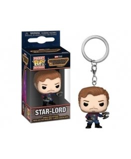 FUNKO POP! Брелок: Marvel Стражи Галактики - Звёздный Лорд, 10 см