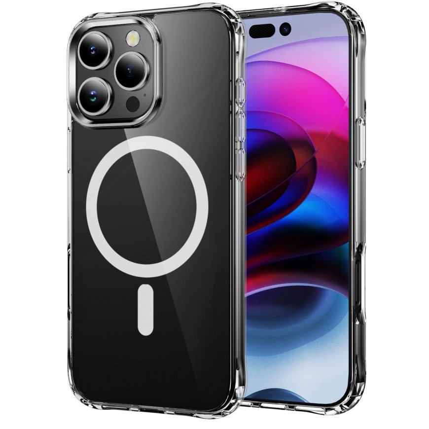 Dēklis Perfectionists Clear Mag Case Apple iPhone 14 Pro Max caurspīdīgs