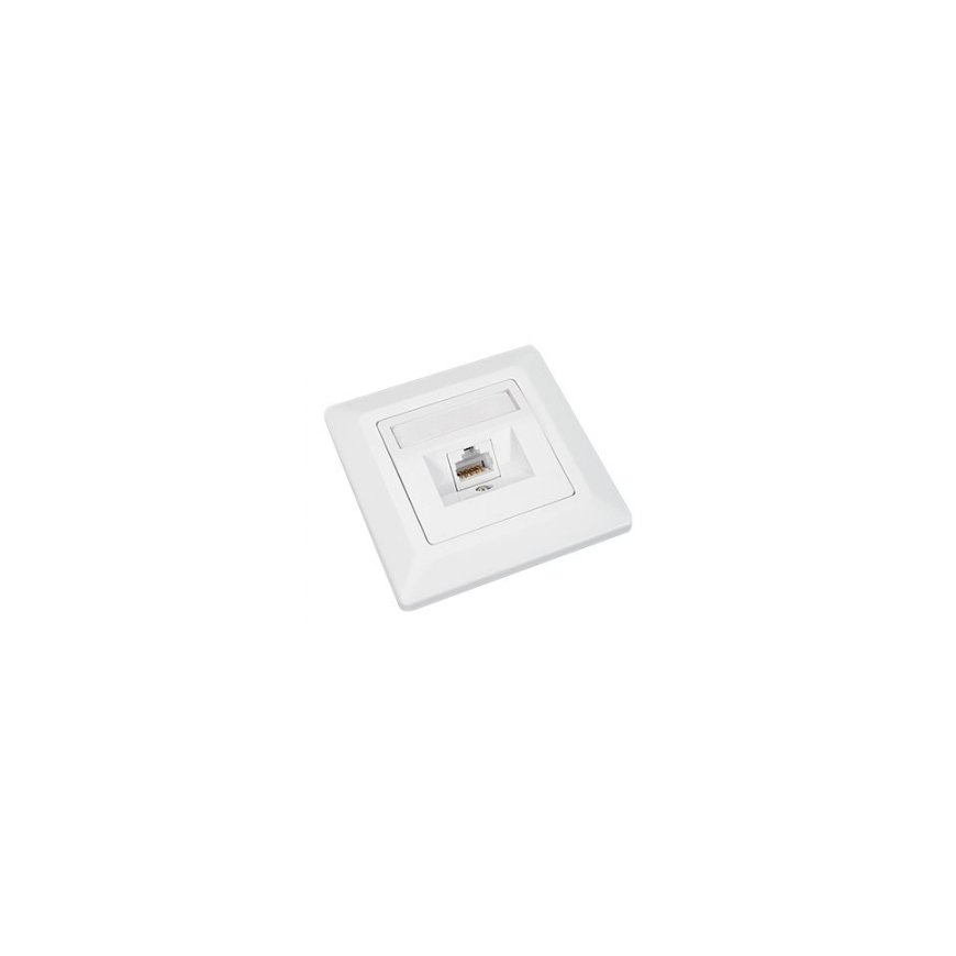 Solarix 1 x RJ45 white patch (SX9-1-5E-UTP-WH)