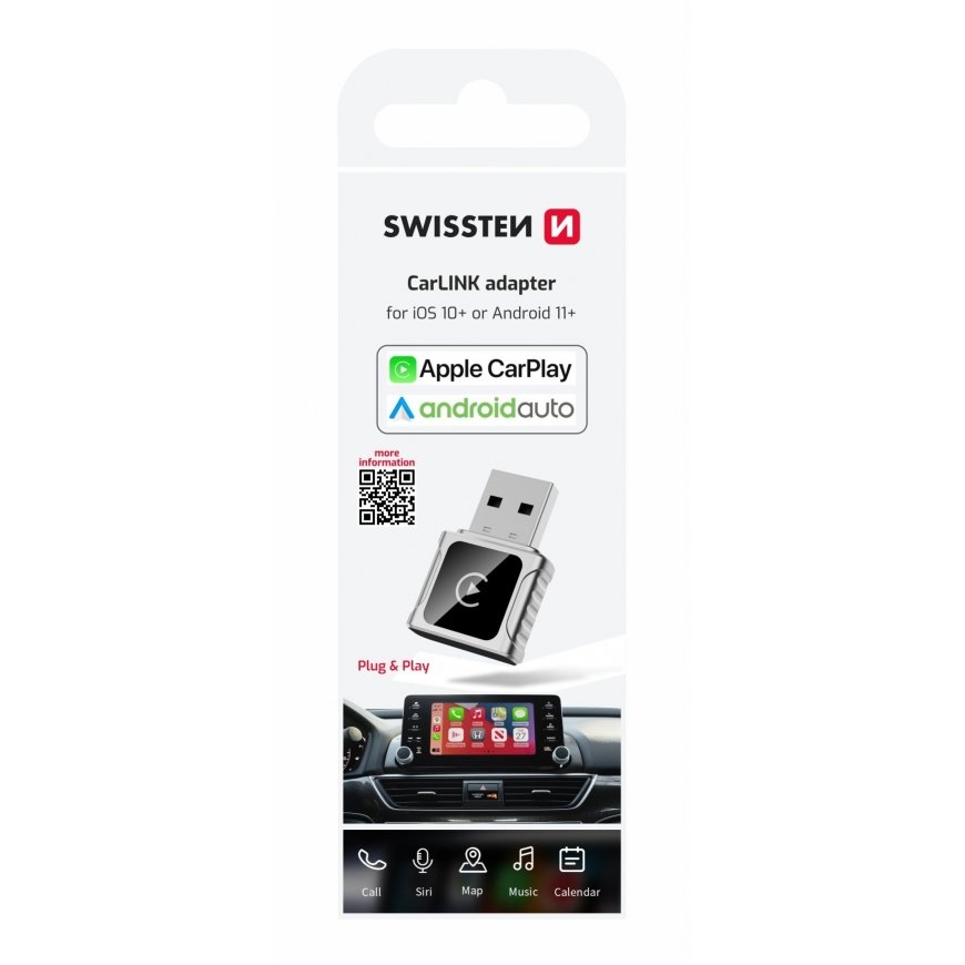 Адаптер Swissten CarLink для Apple CarPlay / Android Auto