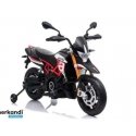 Электрический мотоцикл Lean Cars Aprilia A007 черно-красный