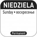 Pārtikas drošības uzlīmes atkārtoti lietojamai iepakojumam Sunday PL RU EN 1000 gab. Hendi 850138 Pārtikas drošības uzlīmes atkārtoti lietojamai iepakojumam Sunday PL RU EN 1000 gab. Hendi 850138