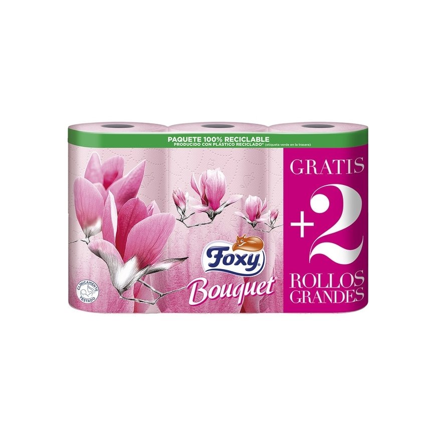 "Foxy Bouquet" цветная туалетная бумага 3 слоя 4 + 2 рулона – 2