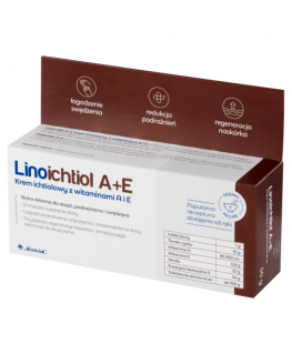 Ziołolek Linoichtiol A+E, ichtiolo-kreemit A- ja E-vitamiinidega, 50 g - Pitkä säilyvyysaika!