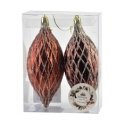 Mondex Since 1986 SANTA LILA 2 Gold Ornament Set