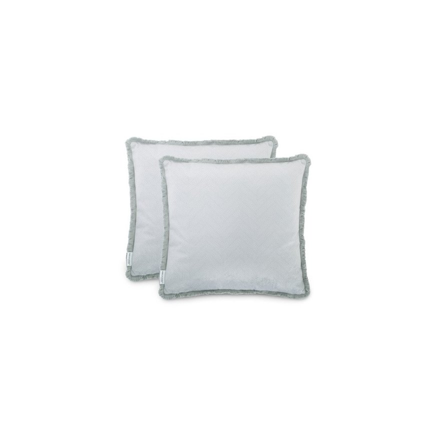 Декоративная наволочка для подушек AmeliaHome CALM 2 шт. 45x45 см, цвет: коричневый