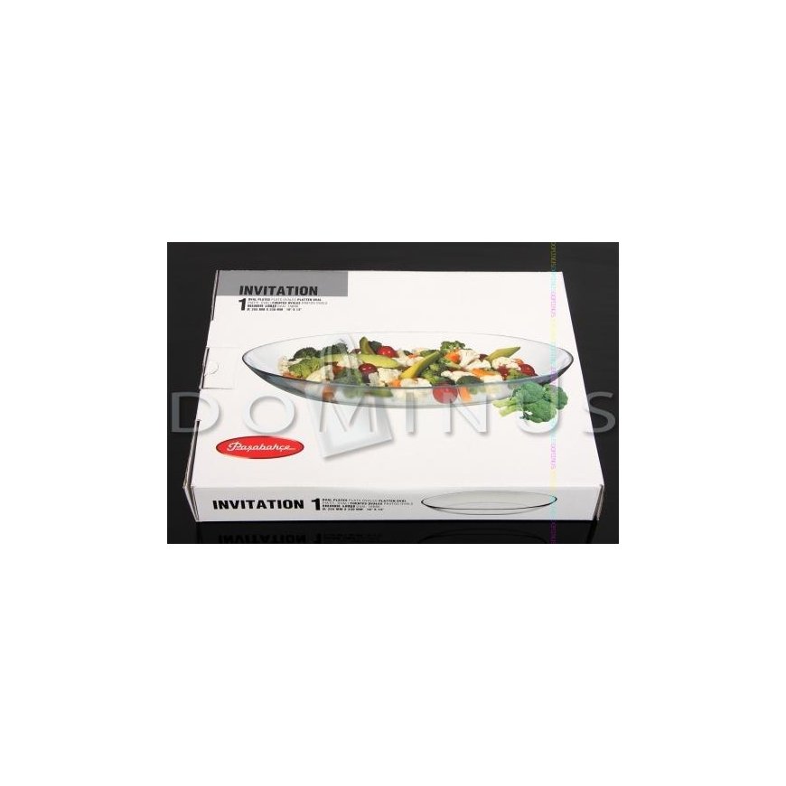 Ovalus pakvietimų lėkštė 33 x 25,5 cm PASABAHCE – 2