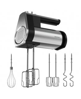 Cecotec PowerTwist 500 Rankinis plaktuvas 500 W Juoda, Nerūdijančiojo plieno