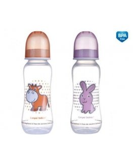 CANPOL BABIES - pullo, läpinäkyvä, 12 kk+, 250 ml, 59/200