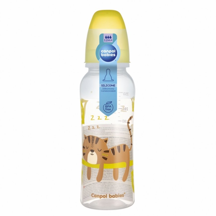 CANPOL BABIES - pullo, läpinäkyvä, 12 kk+, 250 ml, 59/200 – 2