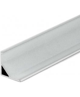 LED wall lamp surface profile V-TAC, with cap and finishes, aluminum color, 2000x16x7mm