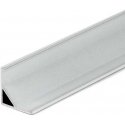 LED wall lamp surface profile V-TAC, with cap and finishes, aluminum color, 2000x16x7mm