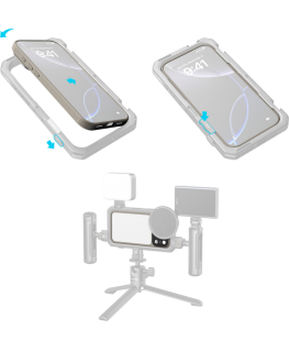 SmallRig 5791 FilMov lightweight shooting buffer case for iPhone 17 Pro (gray)