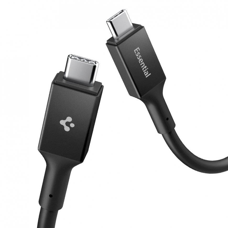 Spigen ACA09461 USB kabelis USB4 Gen 3x2 1,2 m USB C Melns – 4