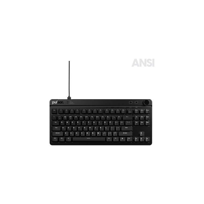 PULSAR XBOARD MS tastatūra Speļu USB QWERTY Melns