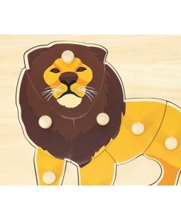 Viga Wooden Montessori Puzzle with Pinski
