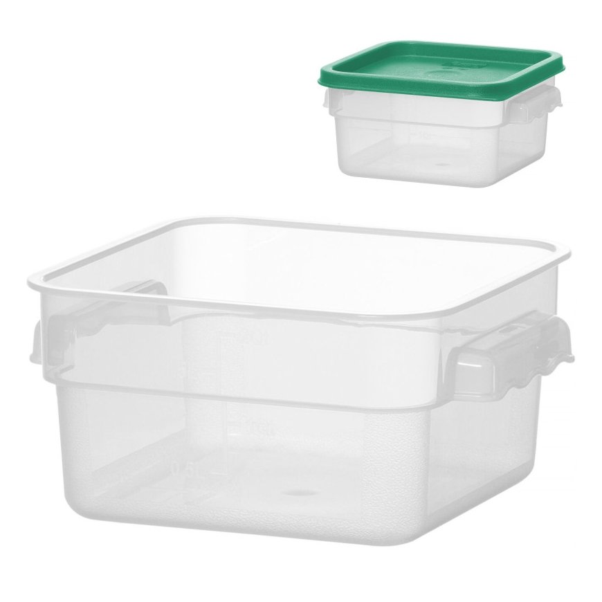 Storage container with 1.9 l scale 190 x 190 x 95 mm - Hendi 870907