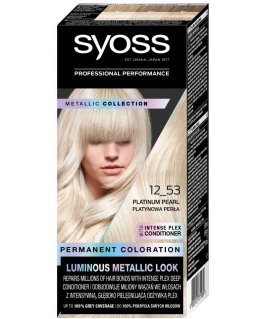 „Syoss“ püsiv värv särav metalliline välimus 12-53 plaatina pärl