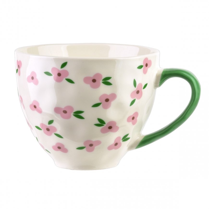 Nici Affek Design FLORELLA Puodelis 400ml 11x15x9 cm rožinė gėlės – 2
