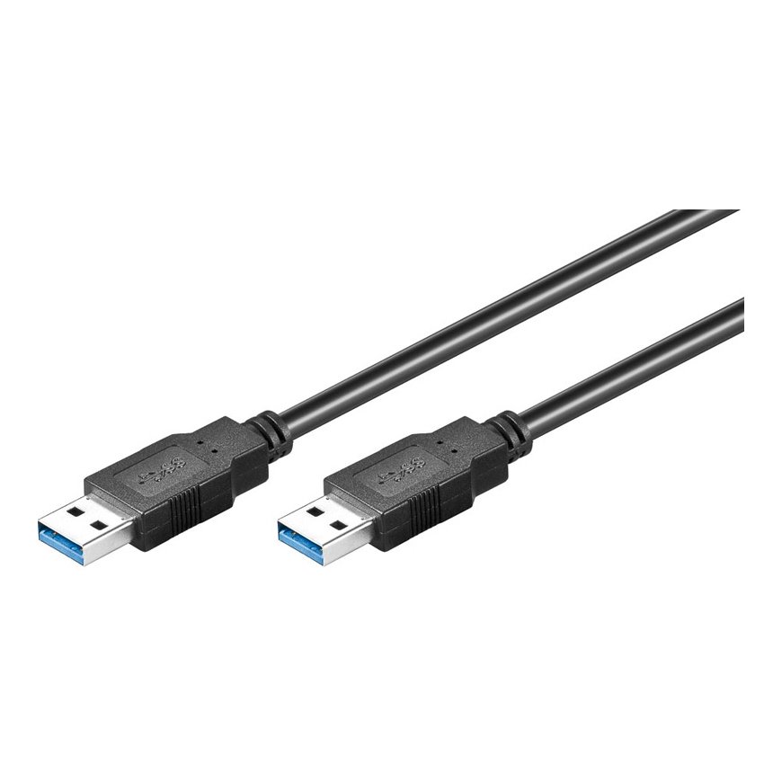 Goobay USB 3.0, USB A - USB A, 3m USB cable USB 3.2 Gen 1 (3.1 Gen 1) Black