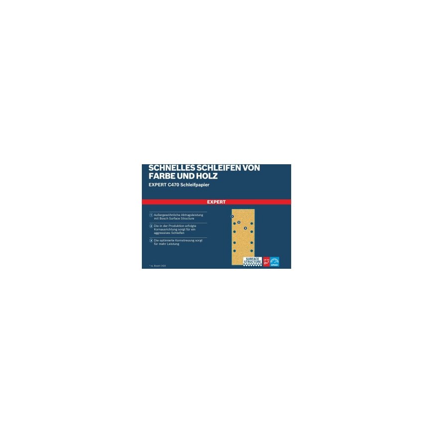 Bosch Accessories Expert C470 2608900838 Hole Sanding Paper