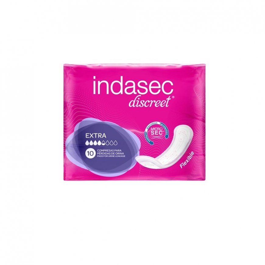 Indasec Dermoseda Compresa Incontinence Extra - kertakäyttöiset siirtopinnat 10 kpl