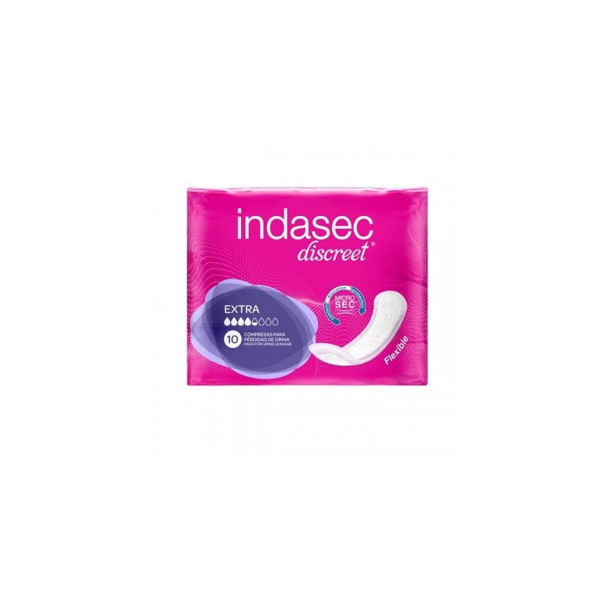 Indasec Dermoseda Compresa Incontinence Extra įklotai 10 vnt. – 2