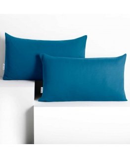 RESTILO decorative pillowcase AMBER color indigo plain style classic type of material - textiles jersey 50x60